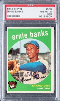 1959 Topps #350 Ernie Banks - PSA NM-MT 8 (OC)